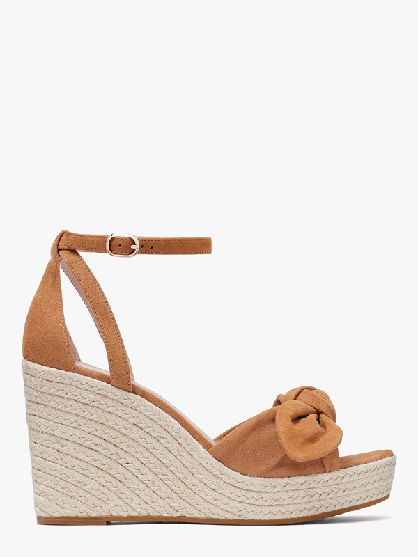 Apricot Kate Spade Tianna Platform Wedges Women's Sandals | 90458-OEKT