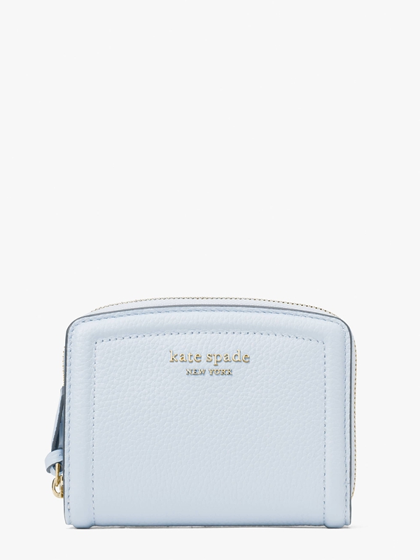 Blue Kate Spade Knott Small Compact Women's Wallets | 15370-MNBV