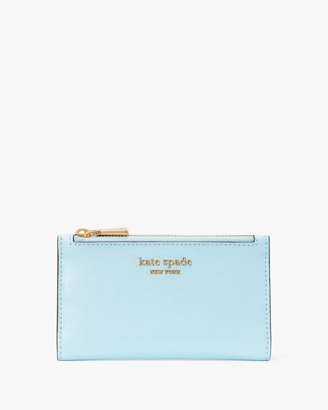 Blue Kate Spade Morgan Small Slim Bifold Women's Wallets | 25790-FGMD