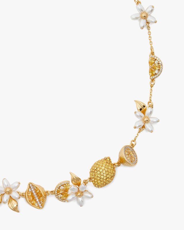 Gold Kate Spade Fresh Squeeze Women's Necklace | 84075-LDPX