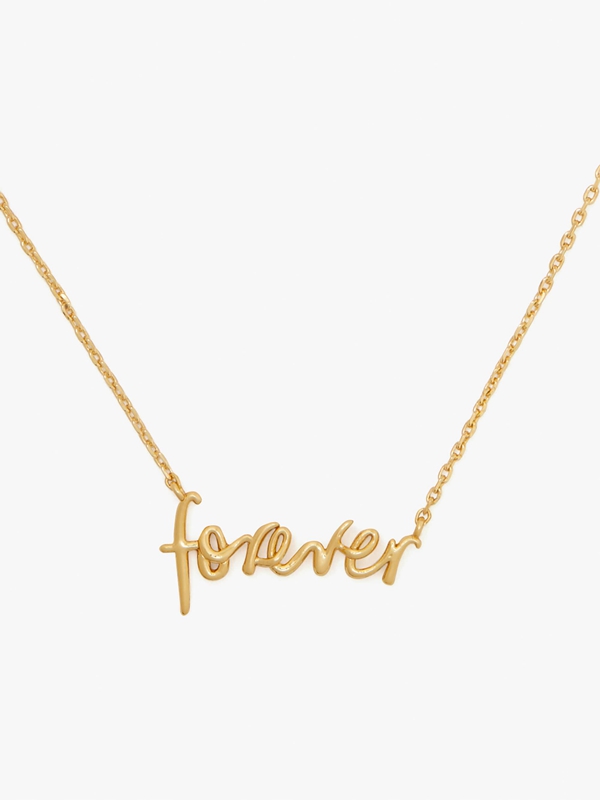 Gold Kate Spade Say Yes Forever Pendant Women's Necklace | 78106-VJPN