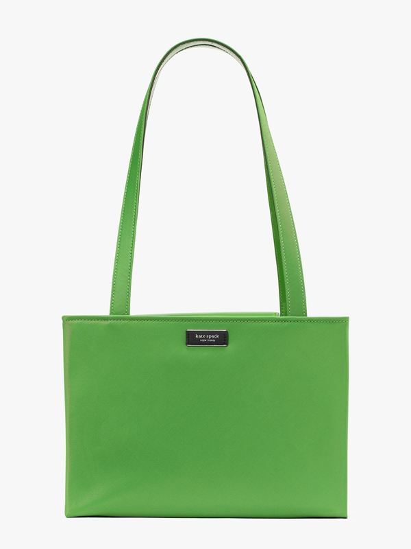 Green Kate Spade Sam Icon Nylon Medium Women's Shoulder Bags | 43067-DJNV