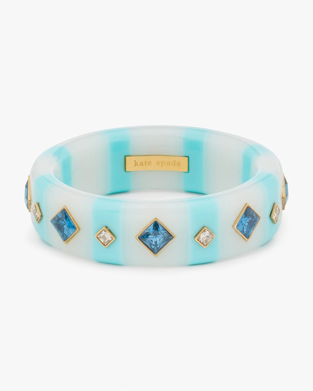 Light Blue Kate Spade Seeing Stripes Women's Bracelet | 84761-PUTH