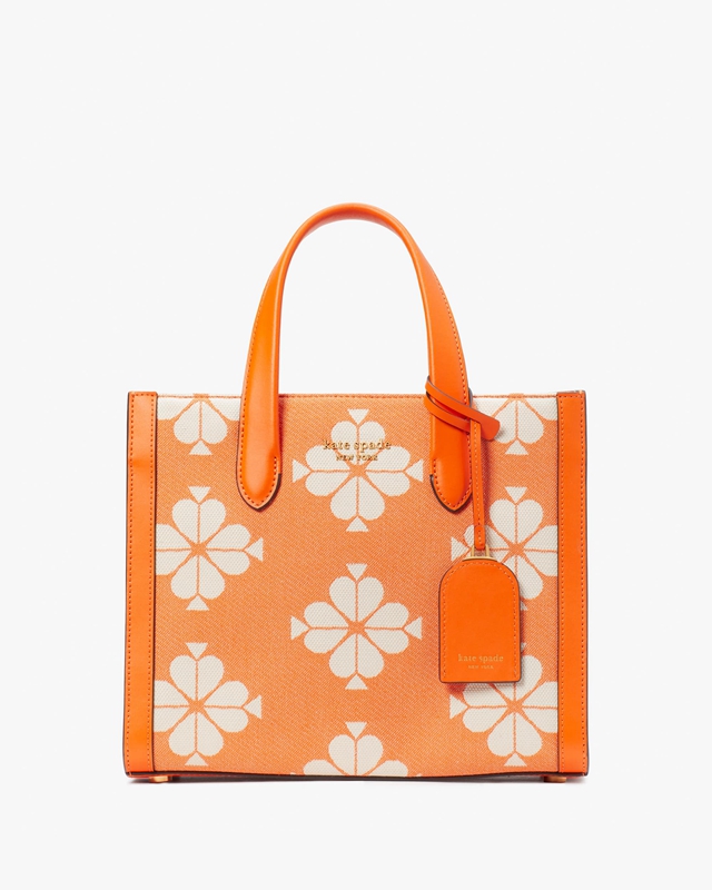 Multicolor Kate Spade Spade Flower Two-Tone Canvas Manhattan Small Women's Tote Bags | 35072-EJHD