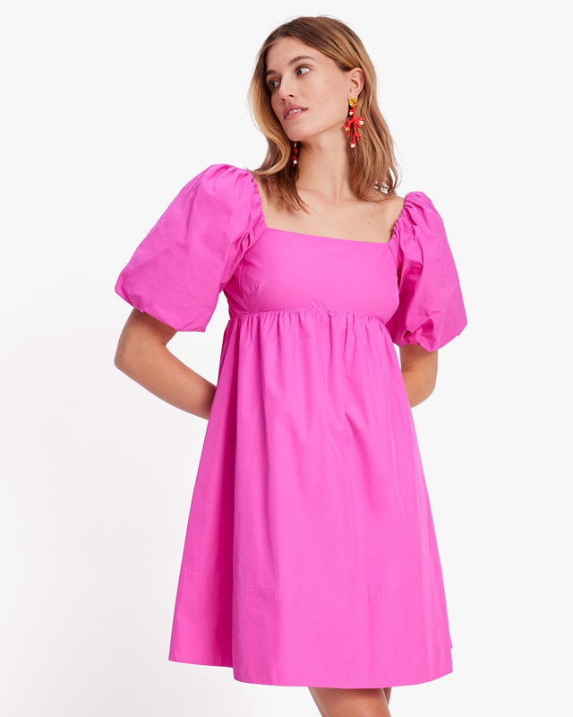 Pink Kate Spade Fiesta Taffeta Women's Dress | 92746-SIML