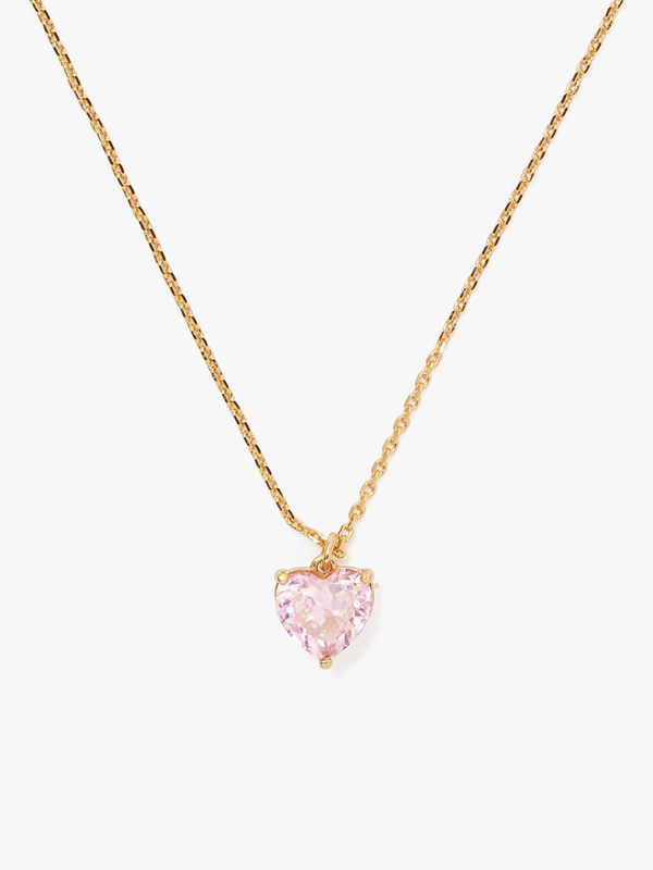 Rose Kate Spade My Love October Heart Pendant Women's Necklace | 20976-MPLK