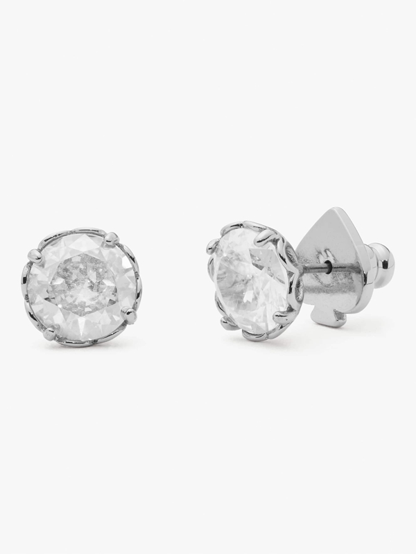 Silver Kate Spade That Sparkle Round Women's EarRings | 84531-GPMV