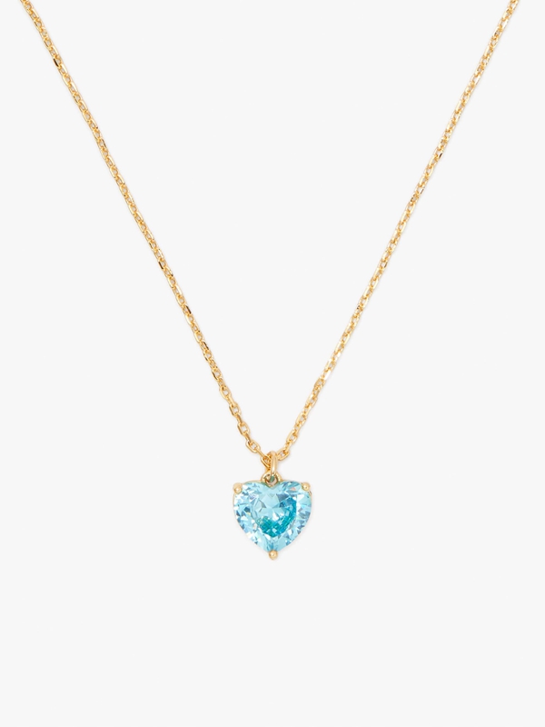 Turquoise Kate Spade My Love March Heart Pendant Women's Necklace | 56289-CRKI