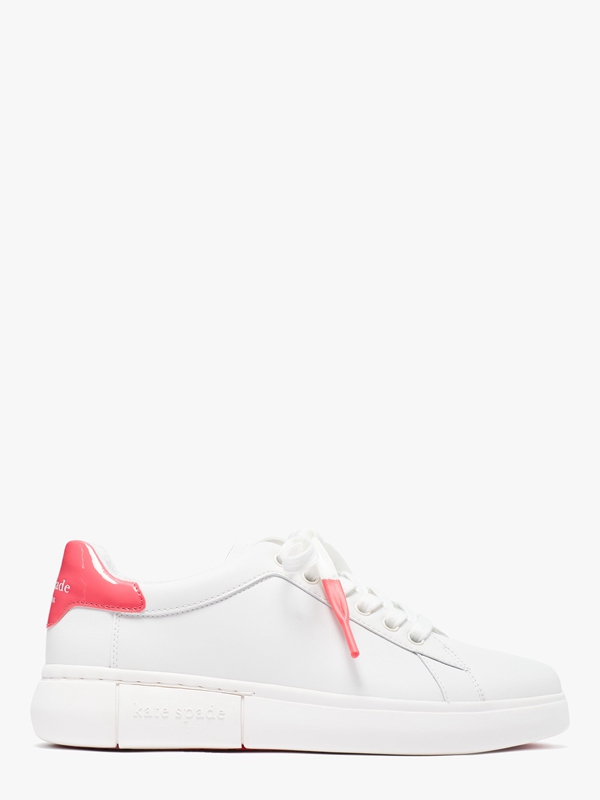 White Kate Spade Lift Women's Sneakers | 26703-WFKD