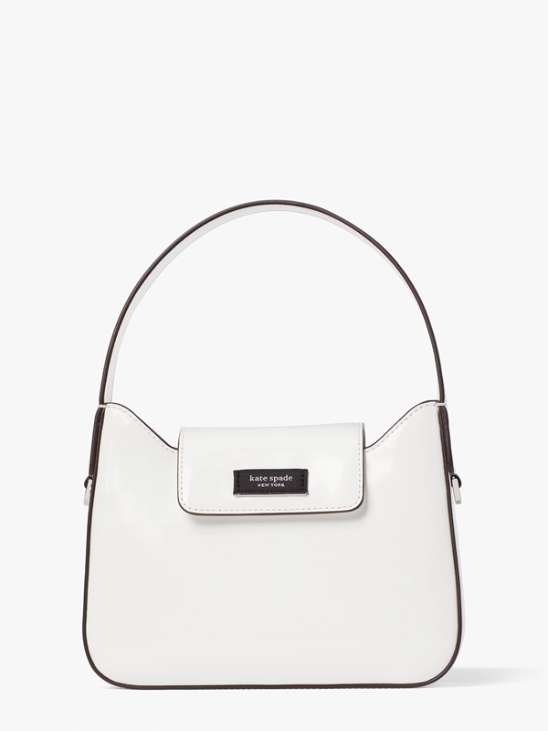 White Kate Spade Sam Icon Spazzolato Leather Mini Women's Shoulder Bags | 23649-TPZQ