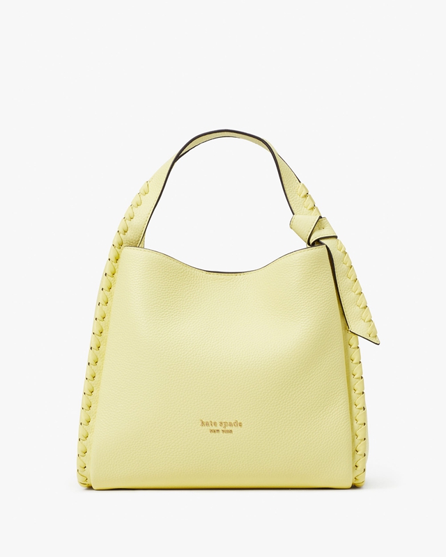 Yellow Kate Spade Knott Whipstitched Medium Women's Crossbody Bags | 49613-WFOT