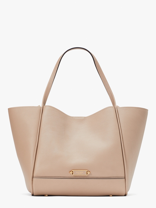 beige Kate Spade Gramercy Large Women's Tote Bags | 15403-CVRP