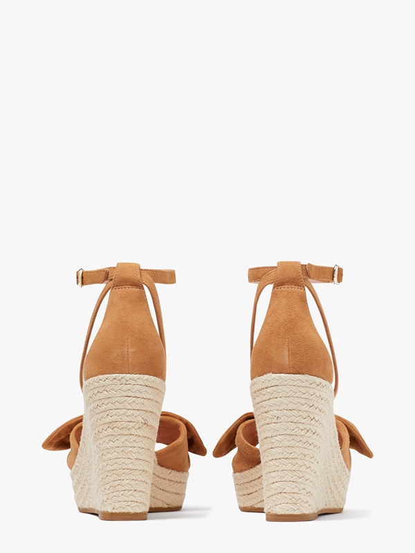 Apricot Kate Spade Tianna Platform Wedges Women's Sandals | 90458-OEKT