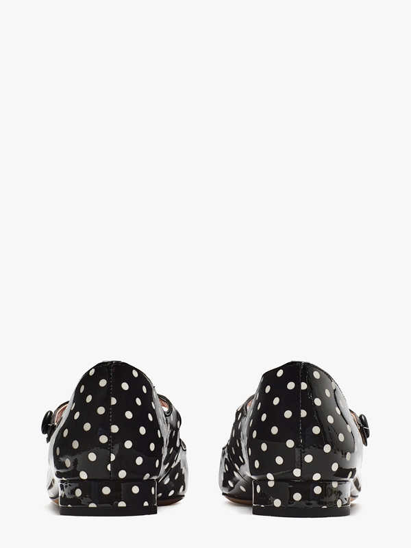 Black / Cream Kate Spade Maya Women's Flat Shoes | 76195-LBYM