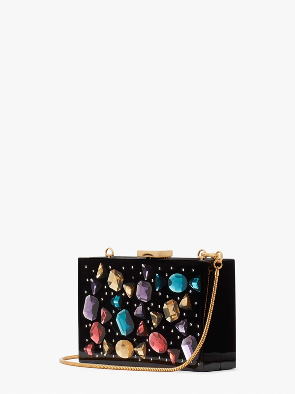 Black Kate Spade Candy Crush Jeweled Resin Small Frame Women's Clutch Bags | 58190-KCPX