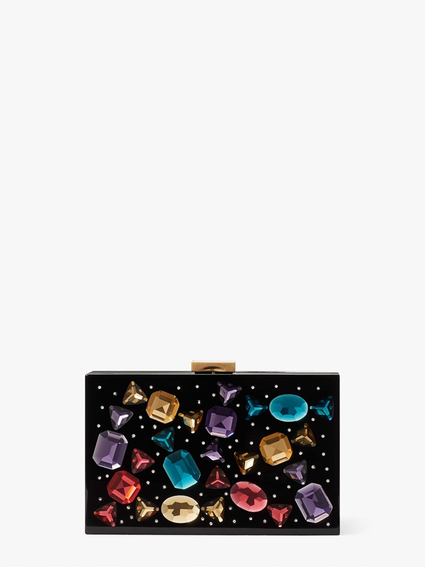 Black Kate Spade Candy Crush Jeweled Resin Small Frame Women\'s Clutch Bags | 58190-KCPX