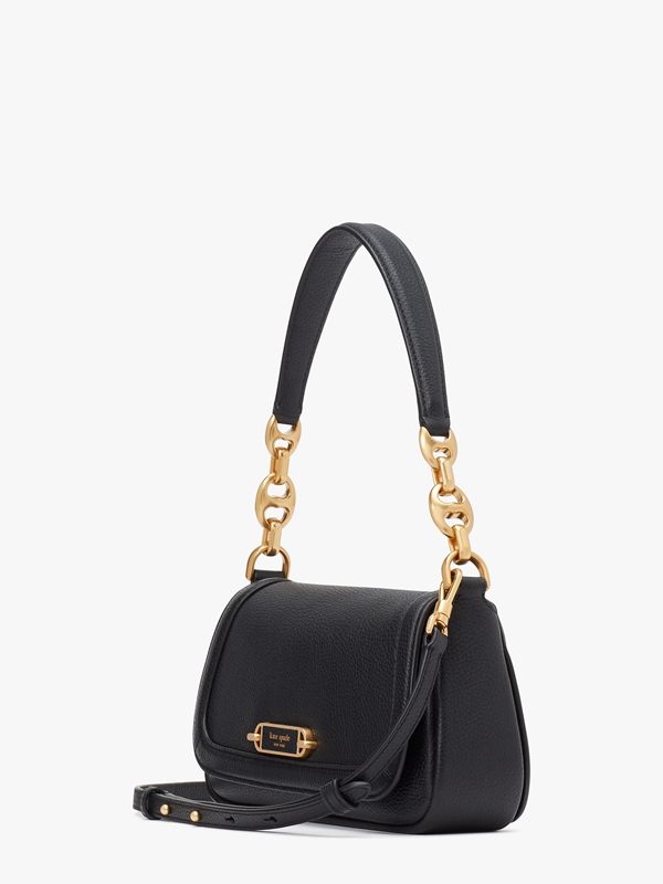 Black Kate Spade Gramercy Small Flap Women's Shoulder Bags | 26453-NSYE