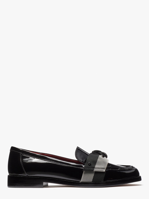 Black Kate Spade Leandra Women\'s Loafers | 92481-RDYQ