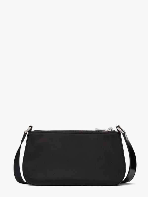 Black Kate Spade Sam Icon Nylon East West Medium Women's Crossbody Bags | 85190-OCBG