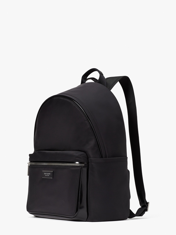 Black Kate Spade Sam Icon Nylon Medium Women's Backpacks | 07948-WJYS