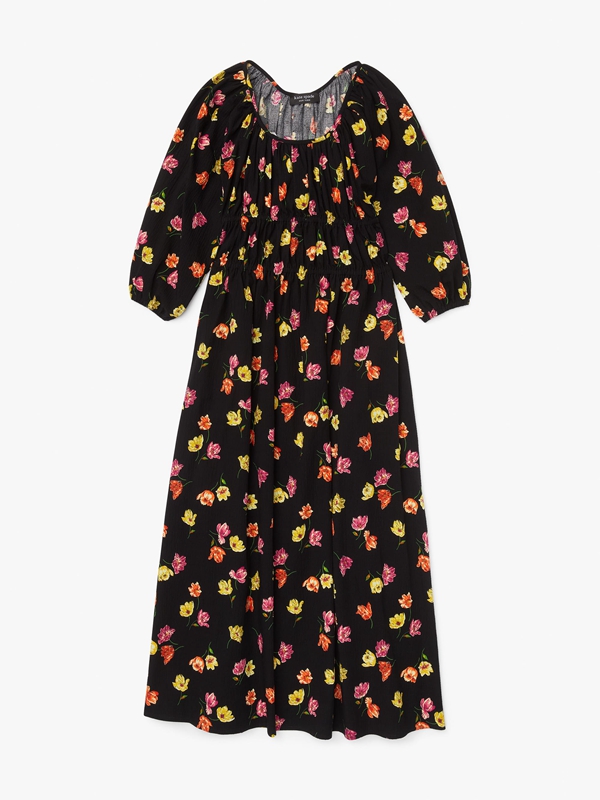 Black Kate Spade Tulip Toss Riviera Women's Dress | 01724-CWOA