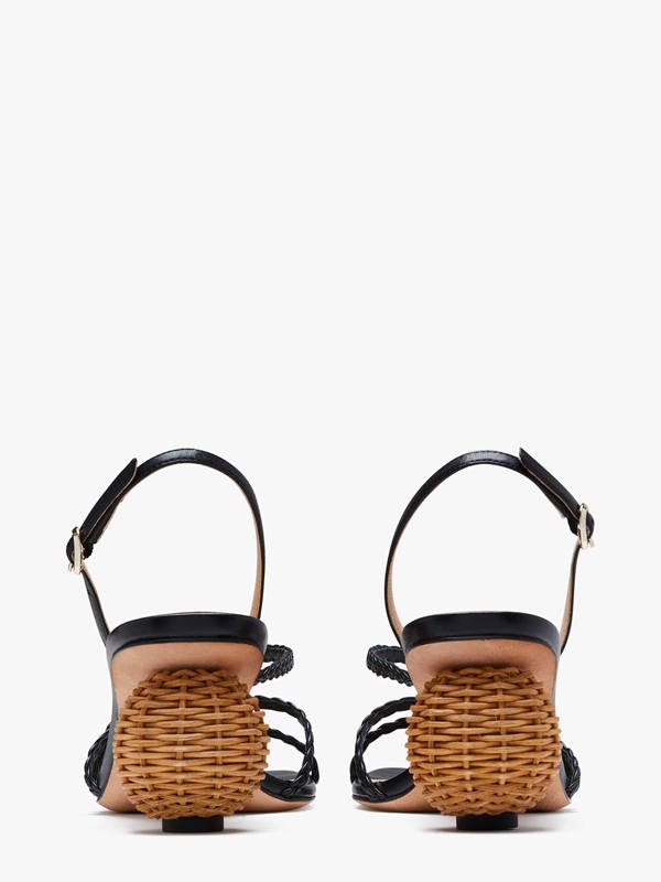 Black Kate Spade Valencia Women's Sandals | 63517-ZICE