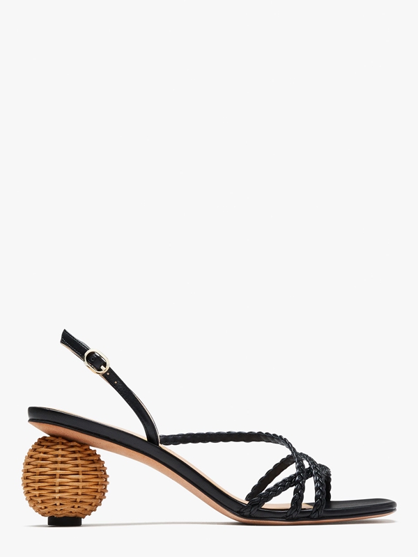 Black Kate Spade Valencia Women\'s Sandals | 63517-ZICE