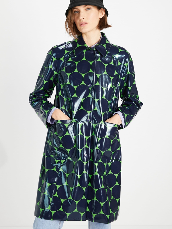 Blue / Green Kate Spade Joy Dot Women's Coats | 36742-YDRZ