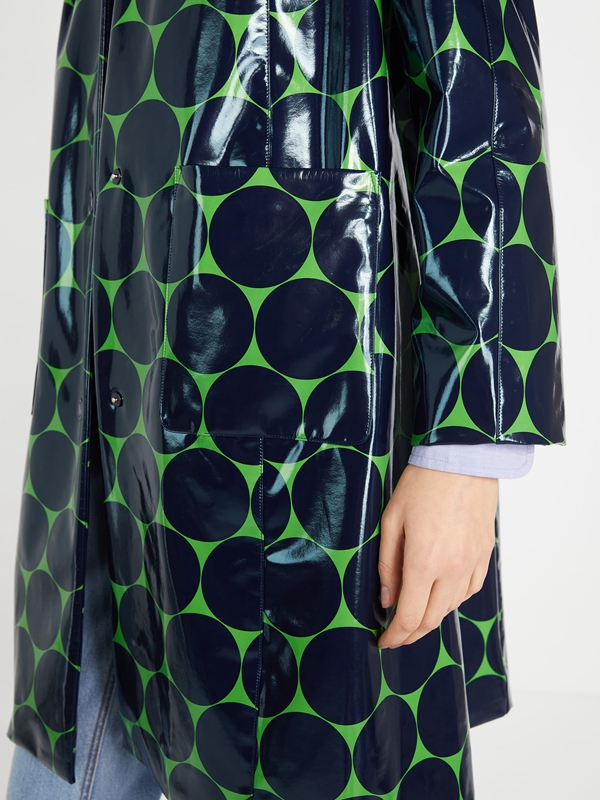 Blue / Green Kate Spade Joy Dot Women's Coats | 36742-YDRZ