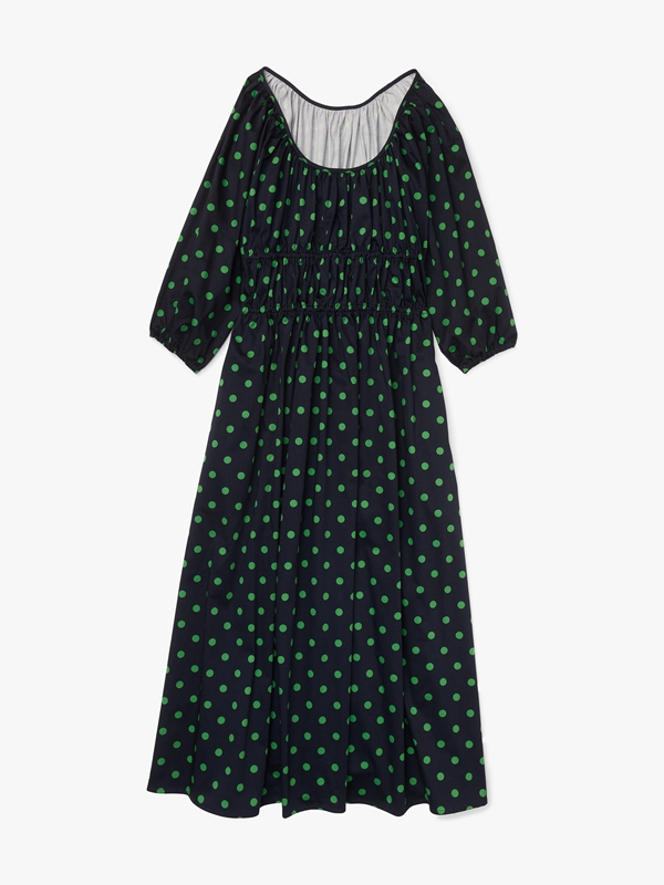 Blue / Green Kate Spade Picture Dot Riviera Women's Dress | 50836-BZMO