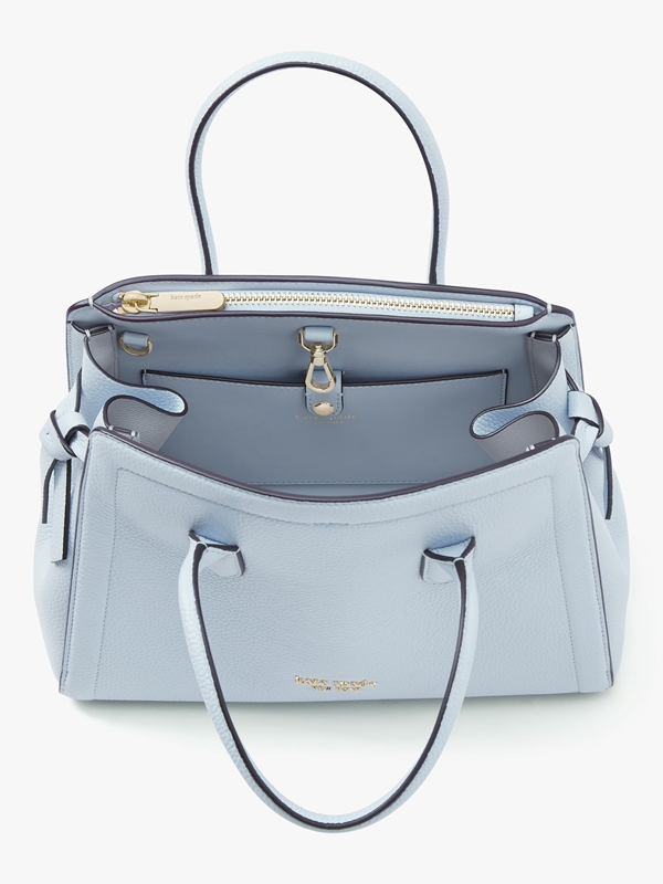 Blue Kate Spade Knott Medium Women's Satchel Bags | 65409-HTDX