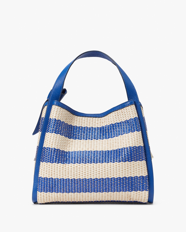 Blue Kate Spade Knott Striped Medium Women's Crossbody Bags | 36795-JOYG