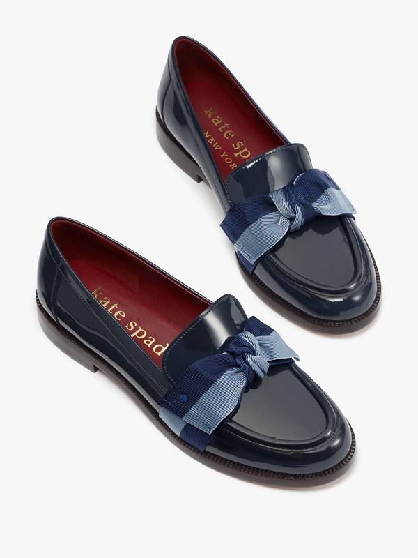 Blue Kate Spade Leandra Women's Loafers | 03715-PLES