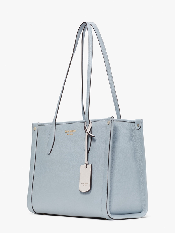 Blue Kate Spade Market Pebbled Leather Medium Women's Tote Bags | 09387-VRMC