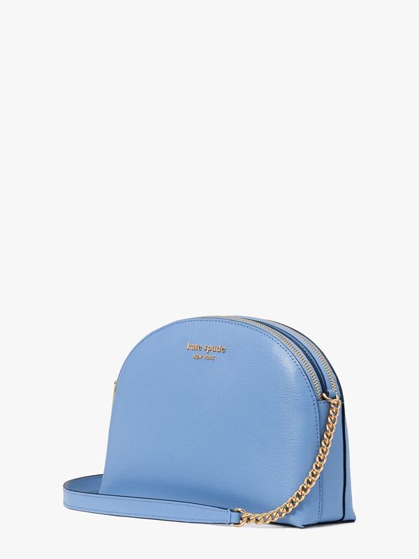 Blue Kate Spade Morgan Double-Zip Dome Women's Crossbody Bags | 35862-QVSF