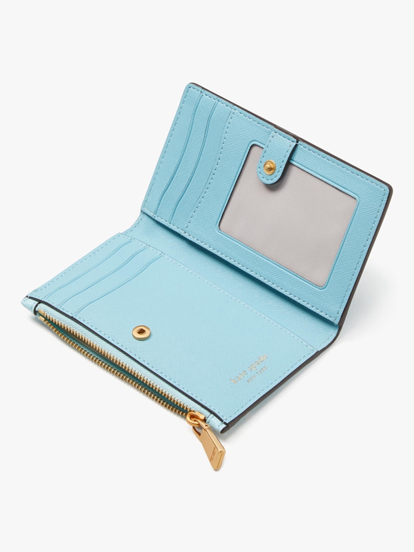 Blue Kate Spade Morgan Small Slim Bifold Women's Wallets | 25790-FGMD