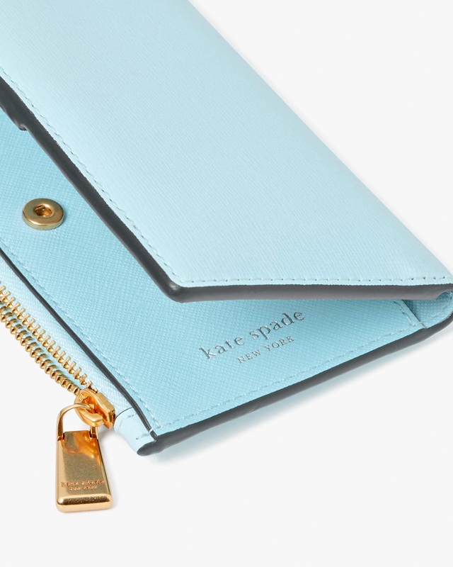 Blue Kate Spade Morgan Small Slim Bifold Women's Wallets | 25790-FGMD