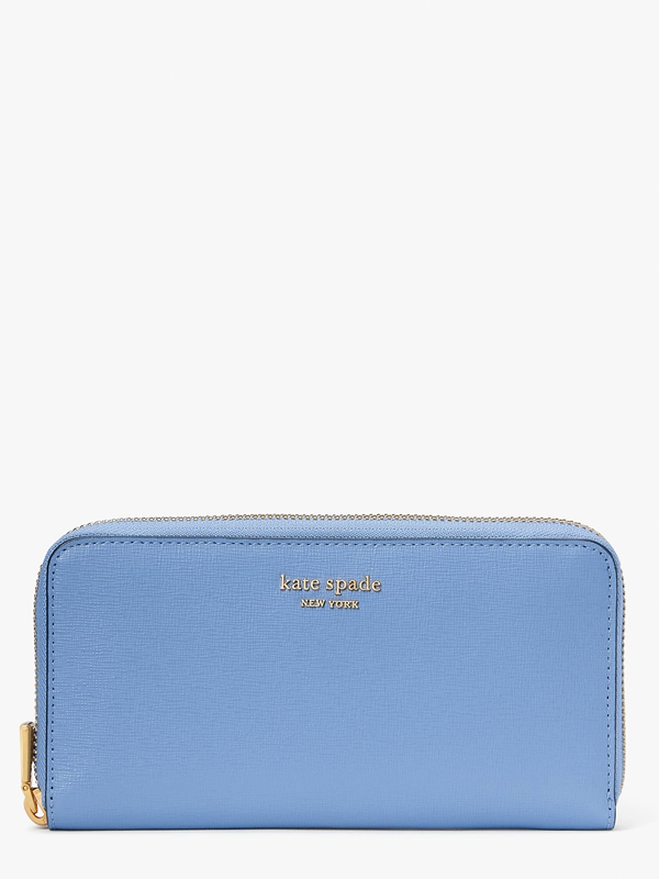 Blue Kate Spade Morgan Zip-Around Continental Women\'s Wallets | 72809-KMJW