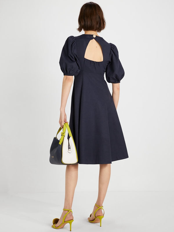 Blue Kate Spade Pearl Embellished Open Back Women's Dress | 05284-DPWN