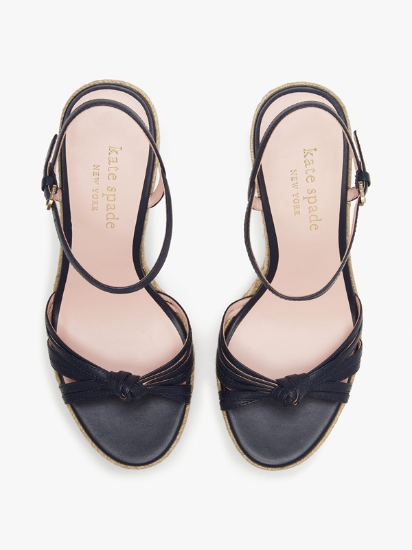 Blue Kate Spade Tessa Espadrille Wedges Women's Sandals | 23709-TMZA