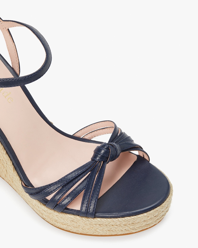 Blue Kate Spade Tessa Espadrille Wedges Women's Sandals | 23709-TMZA