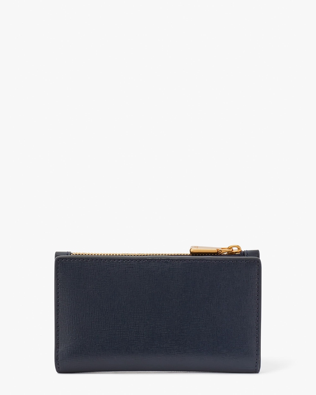 Blue Kate Spade What The Shell Embellished Small Slim Bifold Women's Wallets | 28356-HRFO