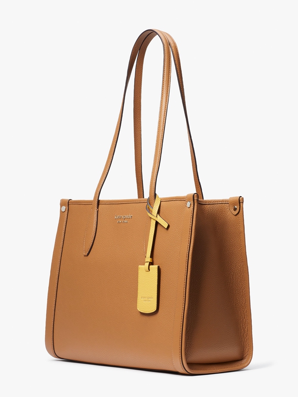 Brown Kate Spade Market Pebbled Leather Medium Women's Tote Bags | 69148-VMYX