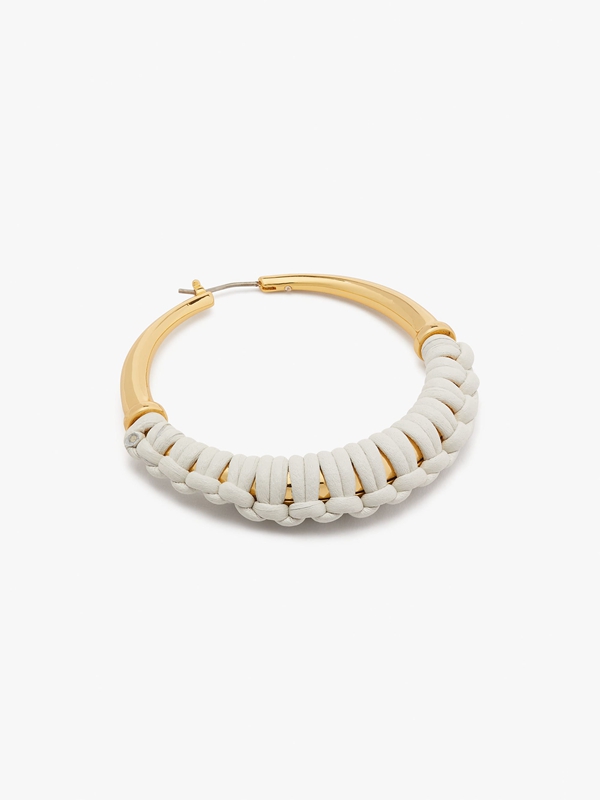 Cream Kate Spade Bohemia Hoops Women's EarRings | 01853-XJCG