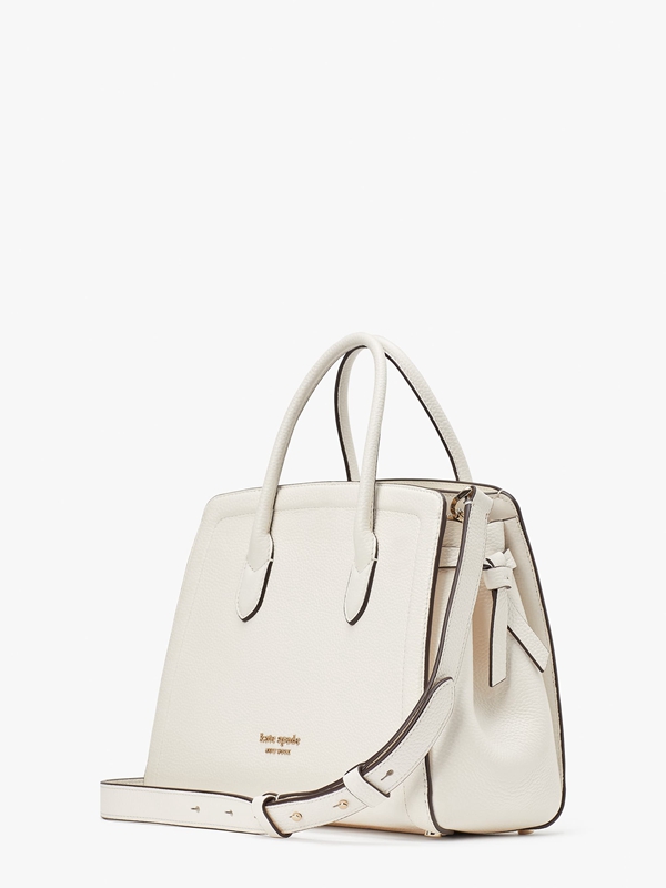 Cream Kate Spade Knott Medium Women's Satchel Bags | 07539-XYCZ