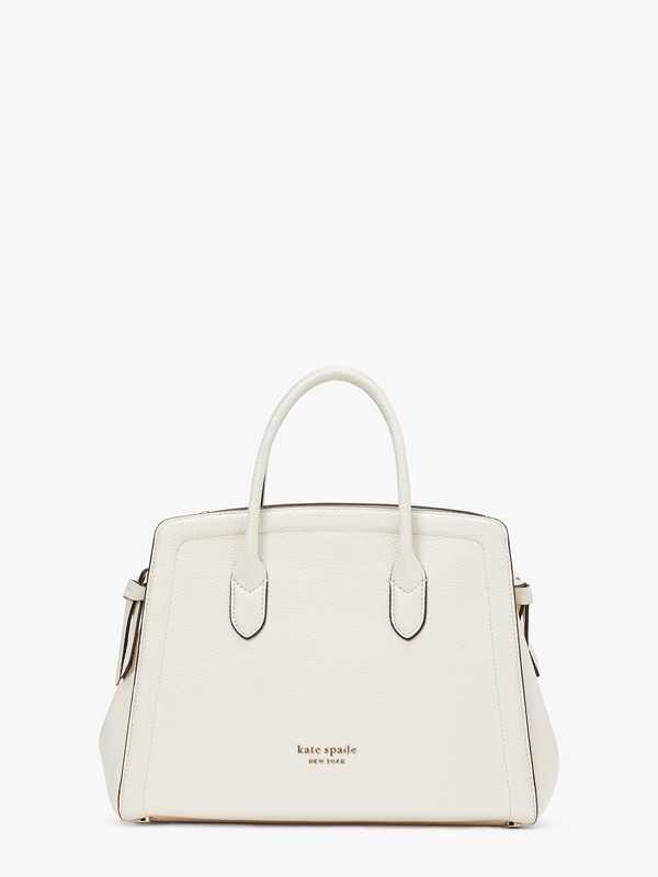 Cream Kate Spade Knott Medium Women\'s Satchel Bags | 07539-XYCZ