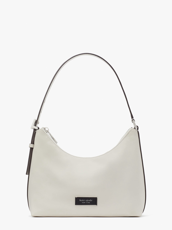 Cream Kate Spade Sam Icon Nylon Small Women\'s Shoulder Bags | 85941-ROJG