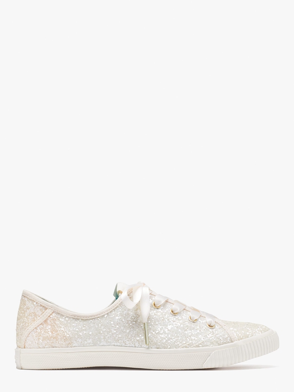 Cream Kate Spade Trista Women\'s Sneakers | 34896-ULXR