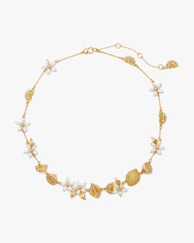 Gold Kate Spade Fresh Squeeze Women's Necklace | 84075-LDPX