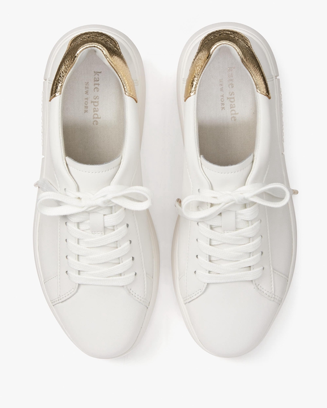 Gold Kate Spade Lift Women's Sneakers | 46320-VGNU